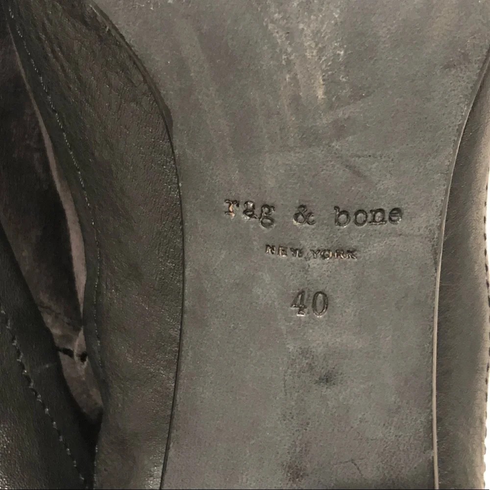 Rag & Bone Leather Suede Ankle Boots Sz 40 - Picture 9 of 11